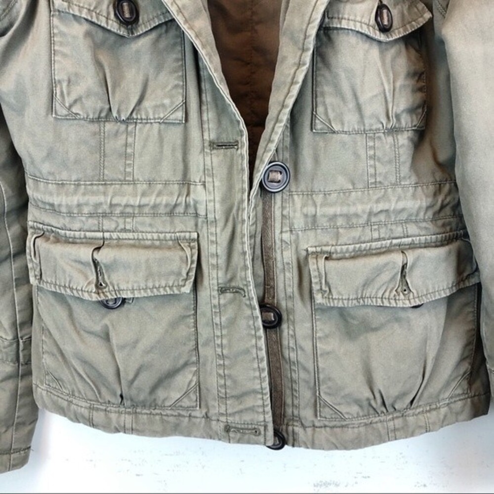 L.E.I. Military Jacket Army Green Coat Sz S - Picture 3 of 7